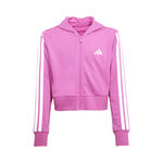 Abbigliamento adidas adidas 3Stripes Felpa Bambini-Rosa,Bianco