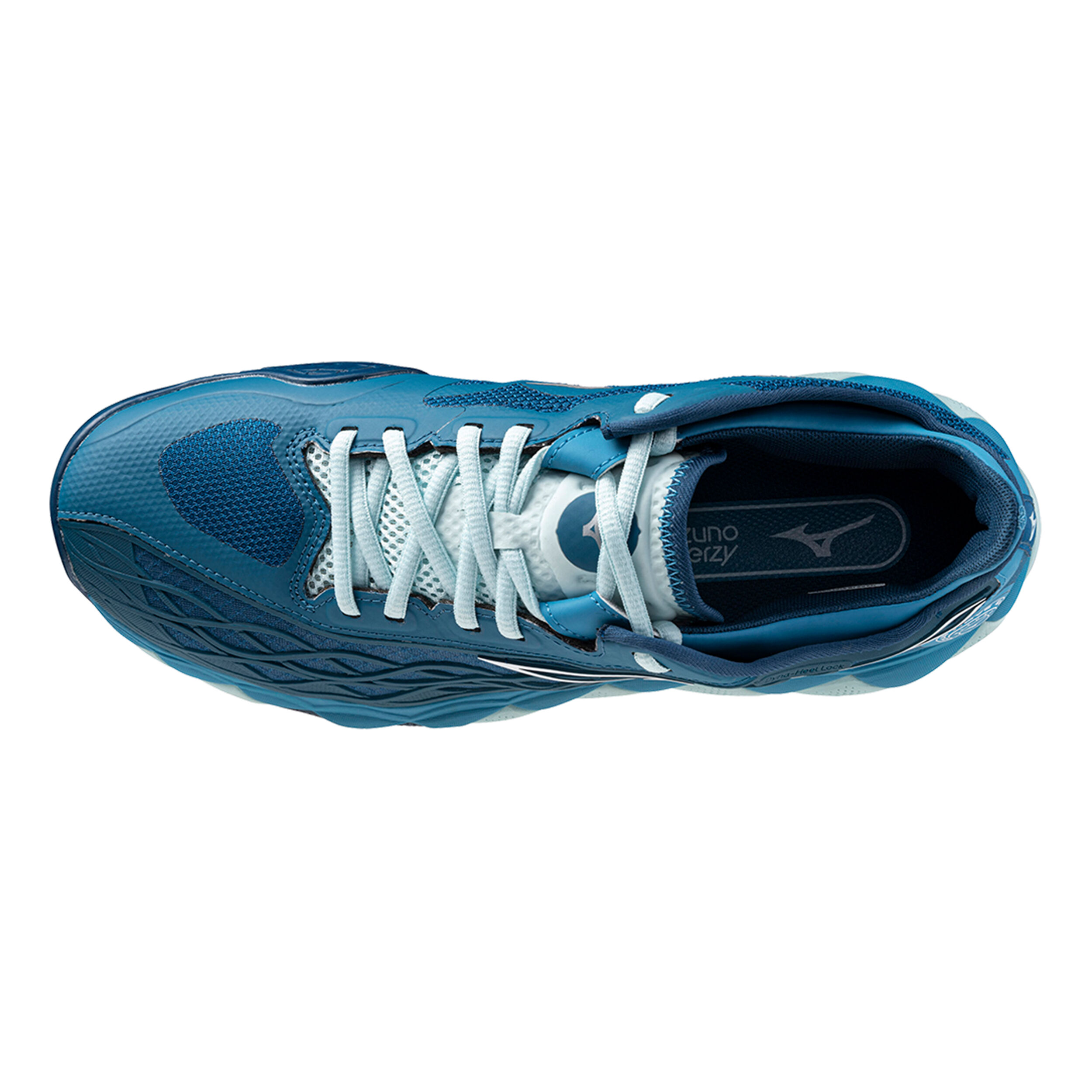 Buy Mizuno Wave Enforce Tour Scarpa Per Terra Rossa Uomini Blu Scuro Blu Chiaro online Tennis Point IT