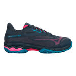 Scarpe da padel Mizuno Mizuno Wave Exceed Light Scarpa Da Padel Donna-Blu Scuro,Lilla