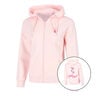 Endlessly Flower Zip Felpa Donna-Rosa,Multicolore