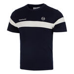 Abbigliamento da tennis Sergio Tacchini Sergio Tacchini Leone Maglietta Uomini - blu scuro, bianco