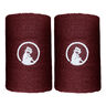 Long Polsino Anti Sudore Confezione Da 2-Vino Rosso