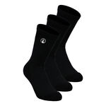 Abbigliamento Quiet Please Quiet Please Performance Long Calzini Da Tennis Confezione Da 3-Nero