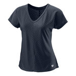 Abbigliamento Wilson Wilson Training V-Neck II Maglietta Donna - blu, 