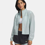 Abbigliamento Under Armour Under Armour Explor Trail Run Wind  Giacca da corsa Donna-blu, verde chiaro