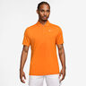 Dri-Fit Victory Court Solid Polo Uomini - arancione, bianco
