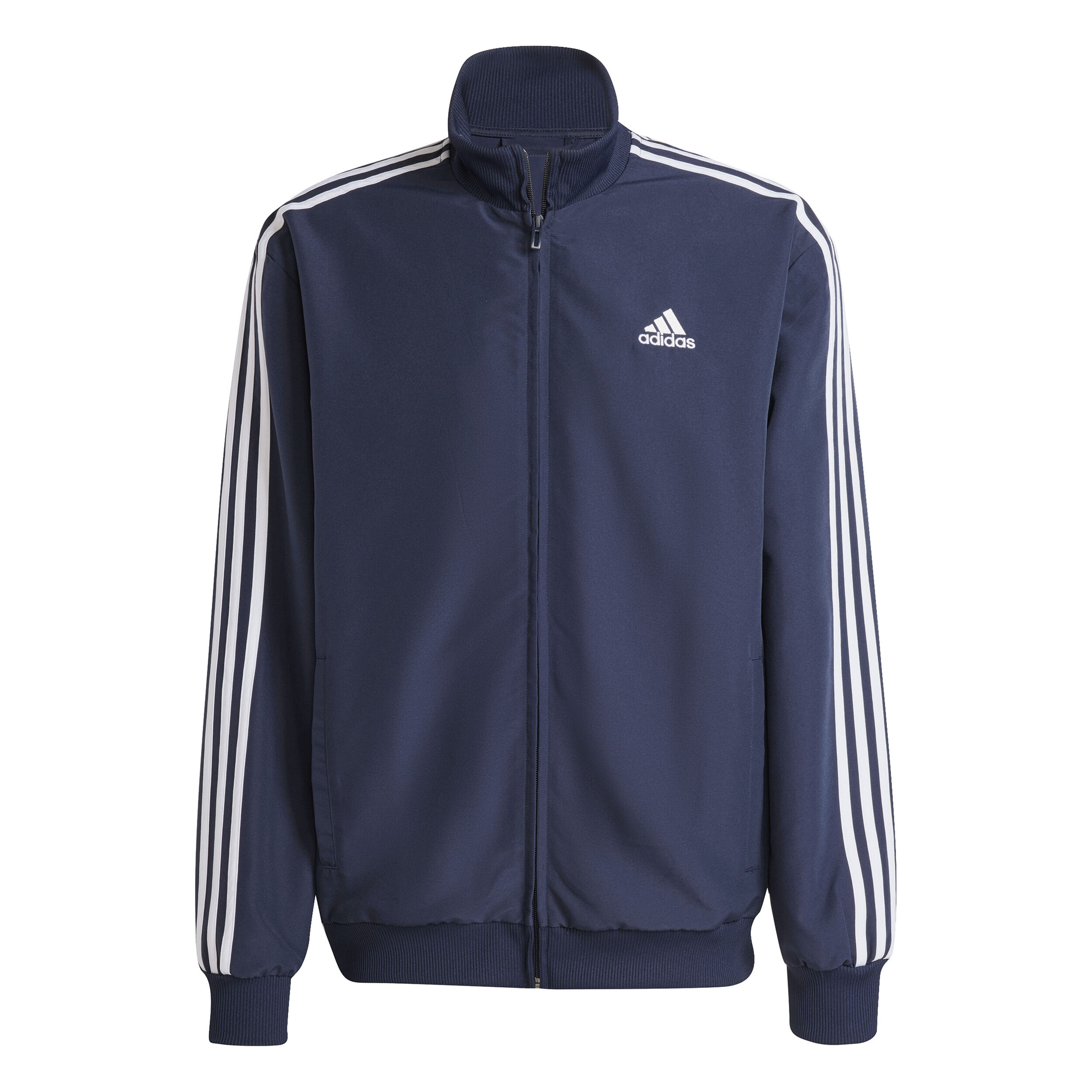 adidas 3Stripes Woven Tuta Da Allenamento Uomini-Blu Scuro,Bianco