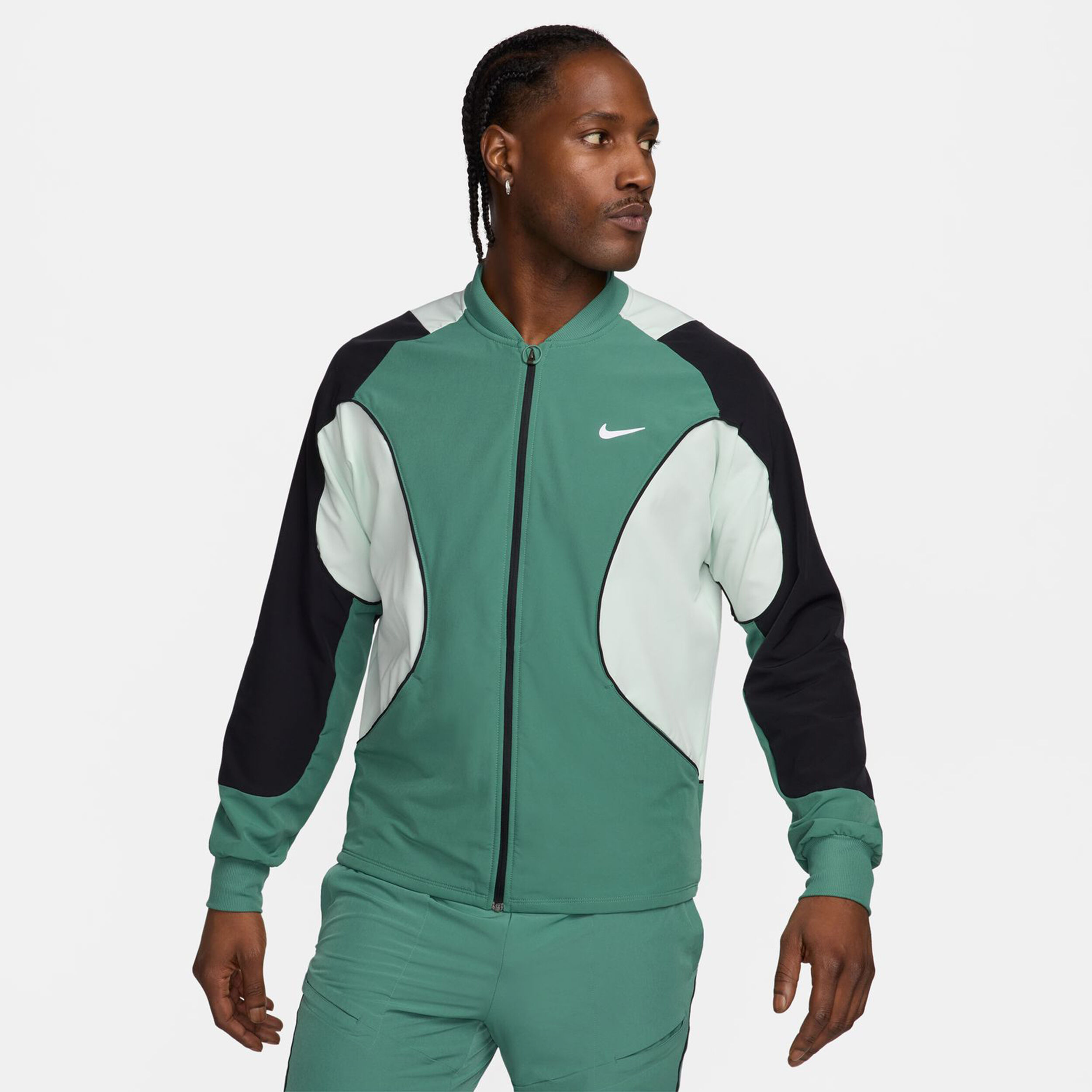 Buy Nike Court Dri Fit Advantage Giacca Da Allenamento Uomini Verde Scuro Bianco online Tennis Point IT