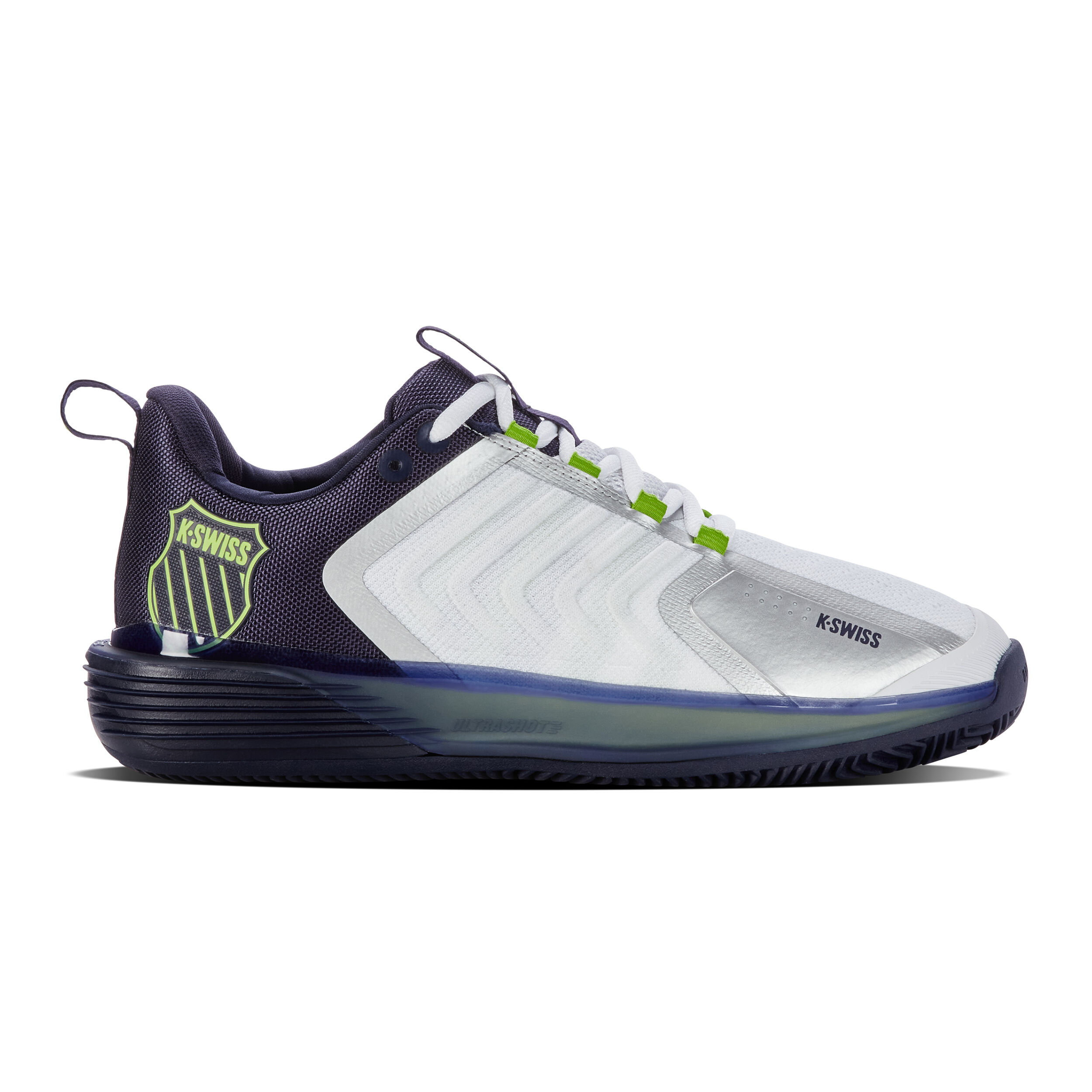 Buy K Swiss Ultrashot 3 Scarpa Per Terra Rossa Uomini Bianco Blu Scuro online Tennis Point IT