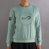 Inner Tech Felpa Donna-Verde,Blu Scuro