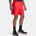Abbigliamento Under Armour Under Armour Launch 7in  Pantaloncini da corsa Uomini-rosso, nero