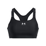 Abbigliamento Under Armour Under Armour Heatgear High Reggiseni Sportivi Donna-Nero,Bianco