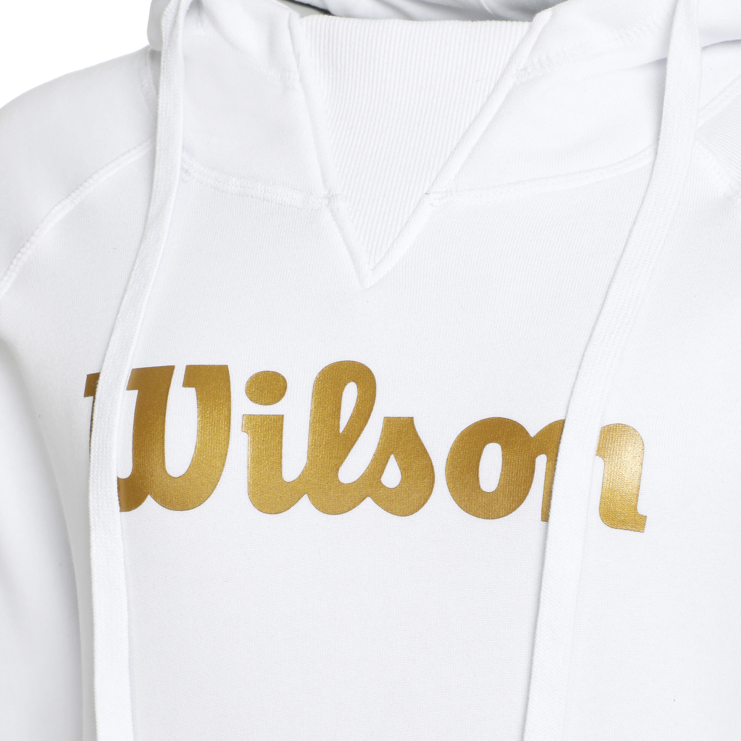 Buy Wilson Script Felpa Con Cappuccio Donna Bianco Oro online Tennis Point IT