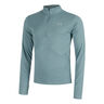 Launch Quarter-Zip Camicia da corsa Uomini - grigio-blu, 