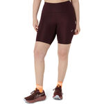 Abbigliamento ASICS ASICS Road High Waist 8in Sprinter Calzamaglia Da Corsa Donna-Rosso Scuro