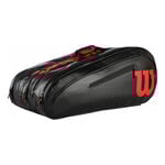 Borse Da Tennis Wilson Elite 15 Pack SMU Black/ Red