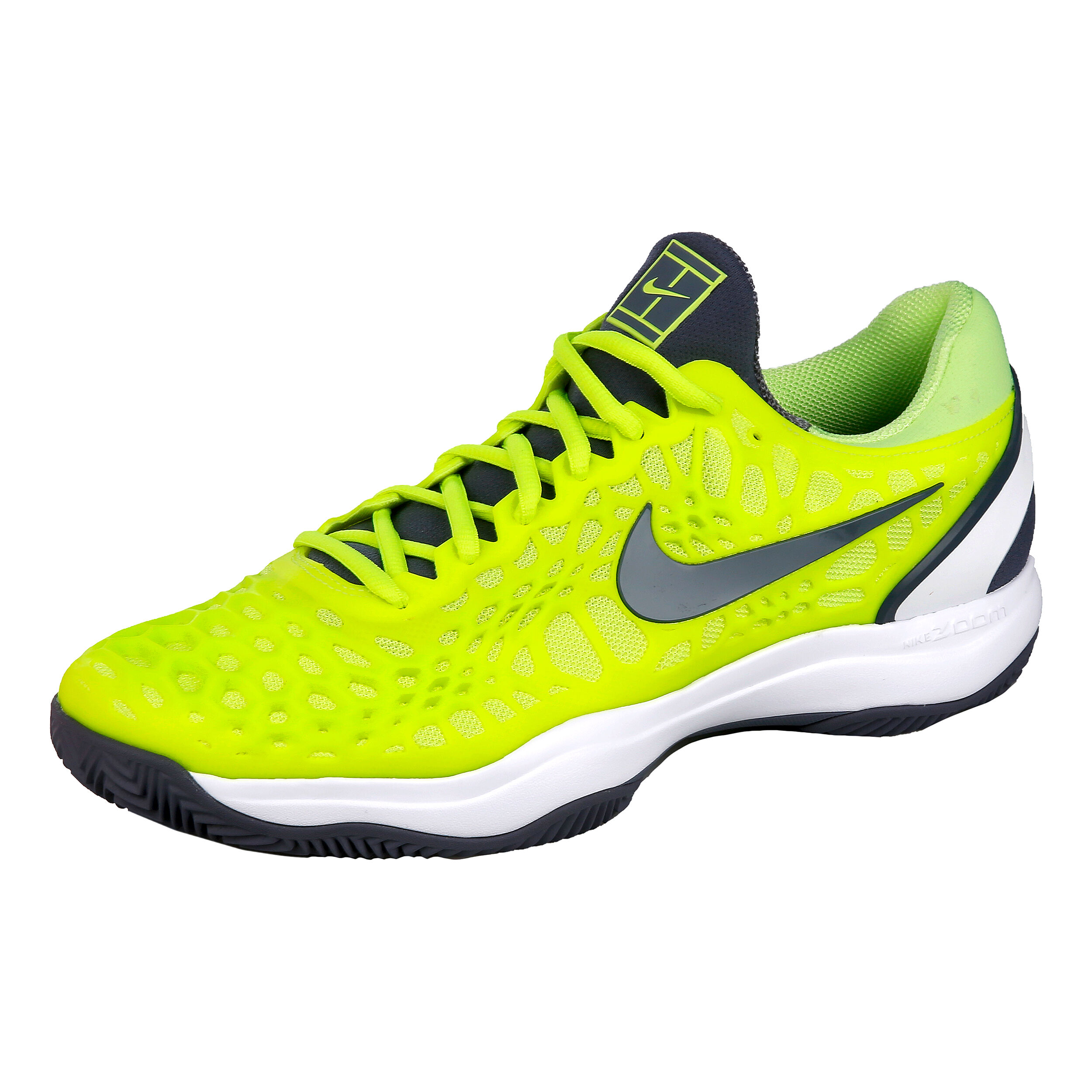 Zoom Cage 3 Clay Scarpa Per Terra Rossa Uomini Giallo Limone Grigio Scuro