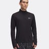 Launch Quarter-Zip Manica Lunga Uomini-Nero