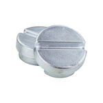 Strumenti per campi da tennis Tegra Tegra Deckel F. Tennispfosten Alu,Rund,Paar Accessori Per Impianti-Argento