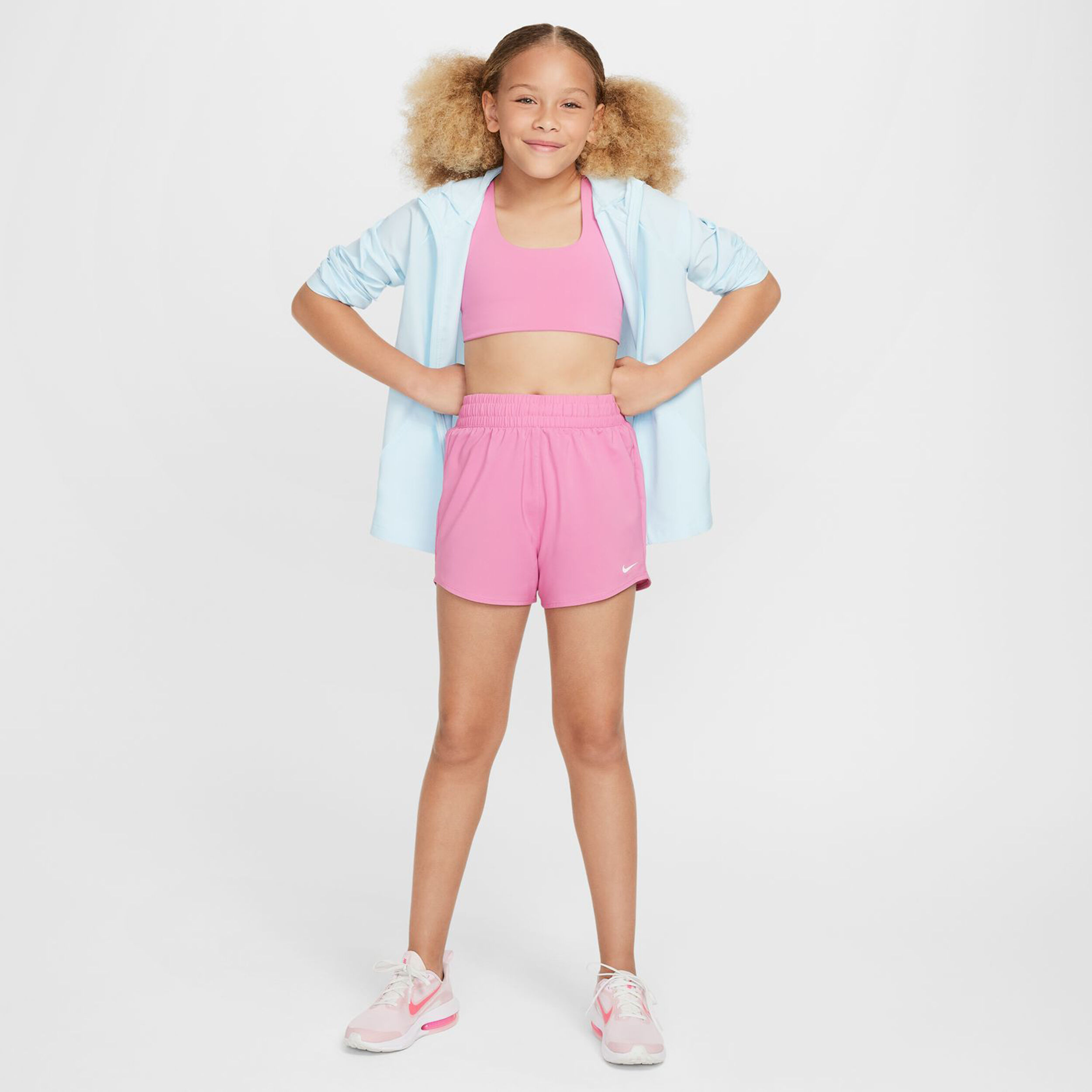 Buy Nike One Woven HR Pantaloncini Ragazze Rosa Bianco online Tennis Point IT