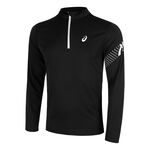 Abbigliamento ASICS ASICS Icon 1/2 Zip Camicia da corsa Uomini - nero, 
