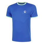 Abbigliamento da tennis Quiet Please Quiet Please Break Ringer Maglietta Uomini - blu, bianco