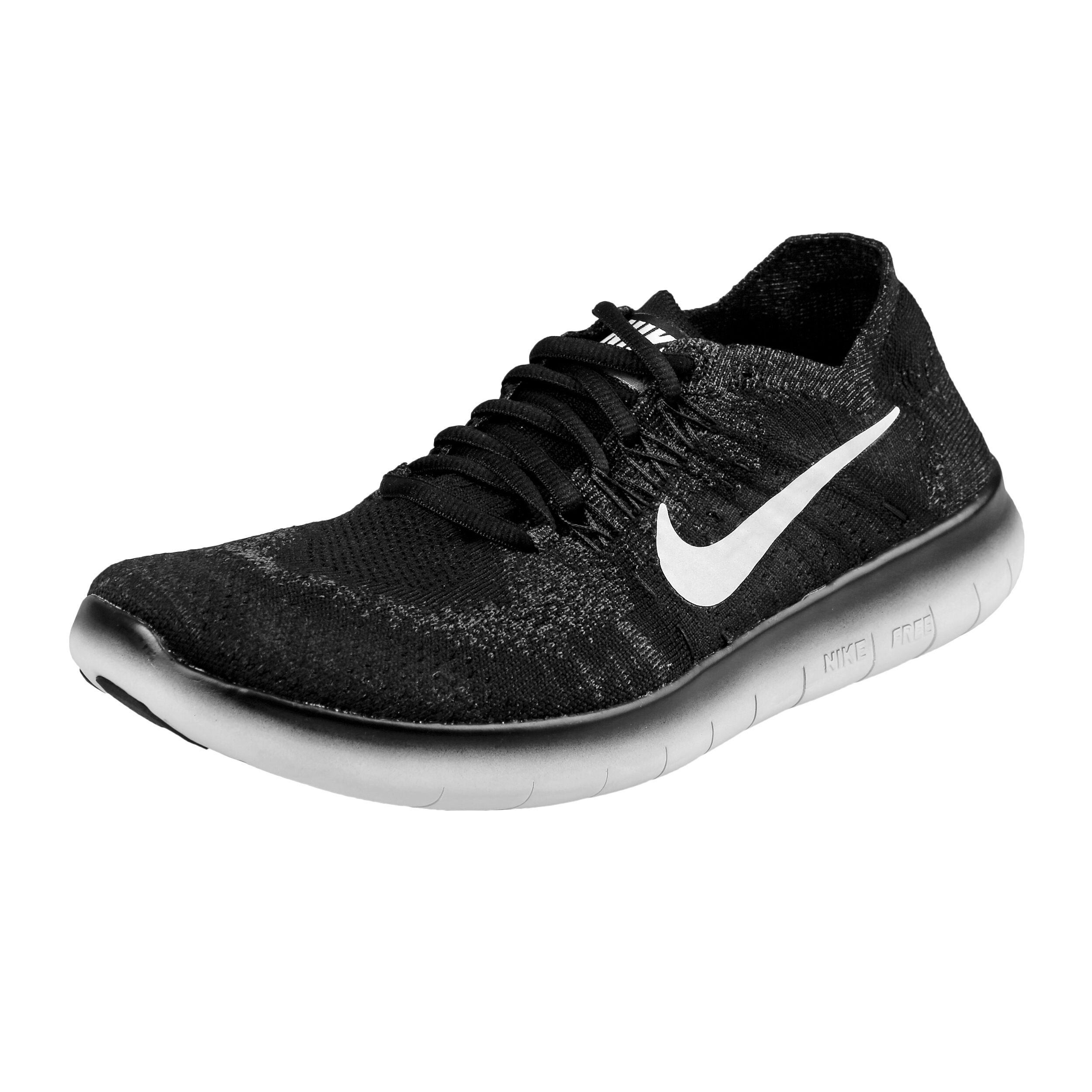 Free Run Flyknit 2017 Scarpa Da Fitness Donna Nero Bianco