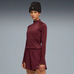 Abbigliamento Puma Puma Velocity Cloudspun 1/4 Zip Camicia Da Corsa Donna-Rosso