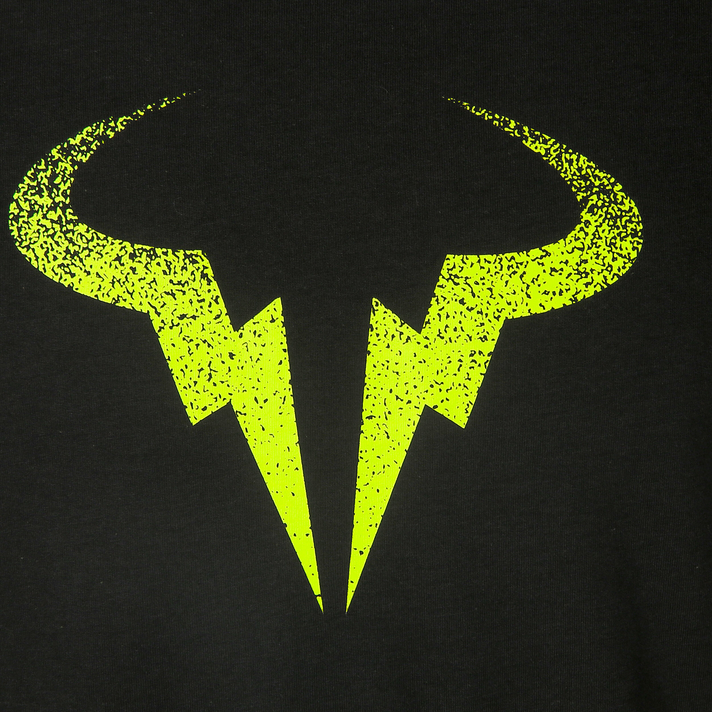 Nike Rafael Nadal Court Maglietta Uomini Nero, Giallo Neon | Tennis-Point