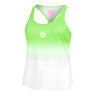Crew Gradiant Canottiera Donna-Verde Neon,Bianco