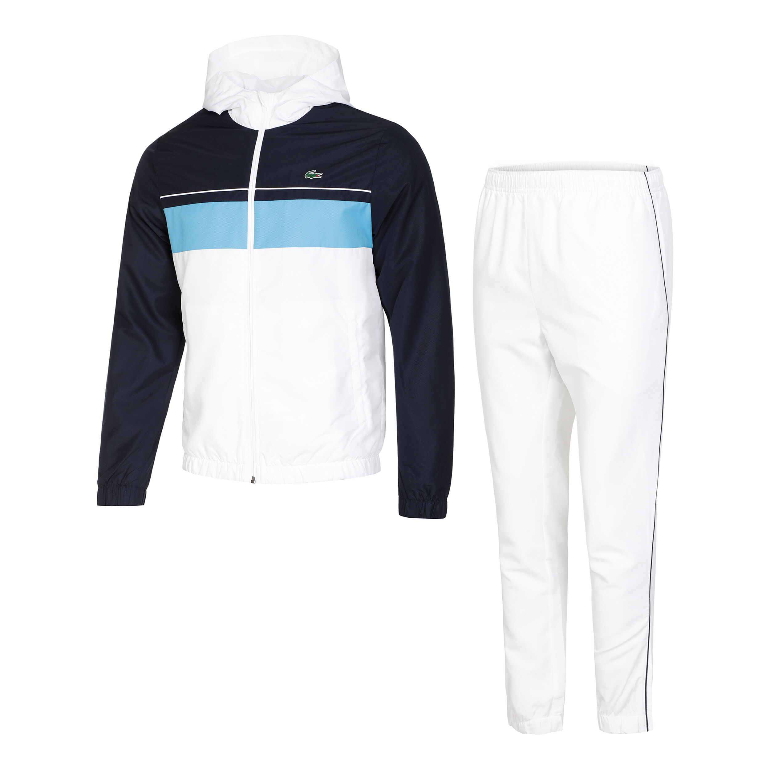 Buy Lacoste Tuta Da Allenamento Uomini Blu Bianco online Tennis Point IT
