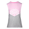 Elinam Lifestyle Canottiera Donna-Rosa,Grigio Chiaro