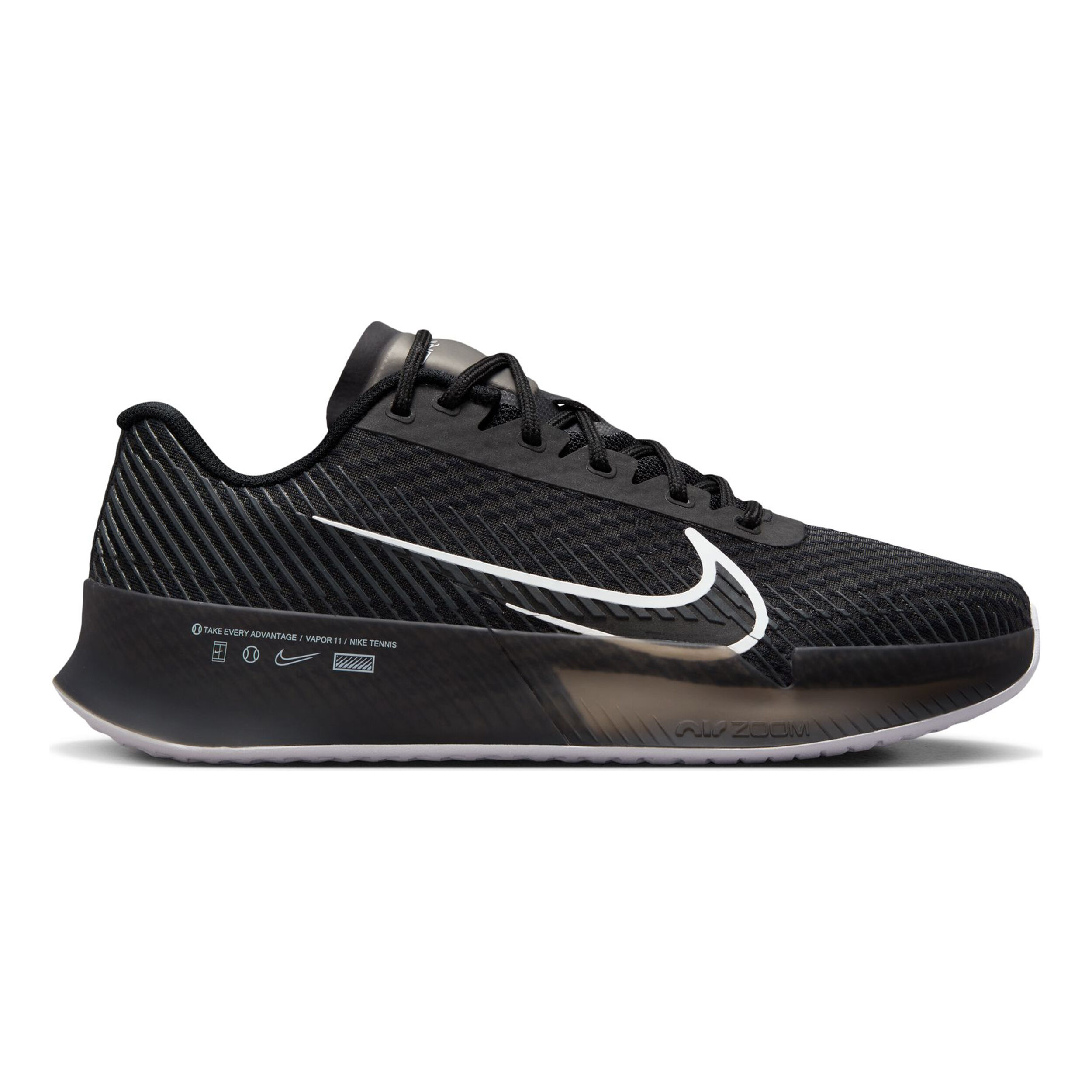 Air Zoom Vapor 11 Scarpa Per Tutte Le Superfici Donna Nero Grigio Scuro