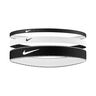 Nike Flex Classic Mixed Fascia Per Capelli Confezione Da 3-Nero,Bianco