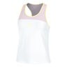Mind Racerback Canottiera Donna-Bianco,Lilla