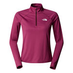 Abbigliamento The North Face The North Face Sunriser 1/4 Zip Camicia Da Corsa Donna-Berry