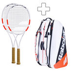 Confezione Di Racchette Babolat 2x Pure Strike 97 plus Schlägertasche