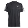 Essentials Train 3-Stripes Training Maglietta Uomini-Nero,Bianco