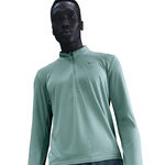 Abbigliamento Nike Nike Pacer Half-Zip Camicia da corsa Uomini - turchese, argento