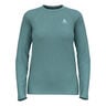 Essential Seamless Crew Neck Manica Lunga Donna-Turchese