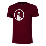Abbigliamento da tennis Quiet Please Quiet Please Create Trainings Maglietta Uomini-Vino Rosso,Bianco