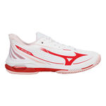 Scarpe da tennis Mizuno Mizuno Wave Exceed Tour 7 Scarpa per terra rossa Donna - bianco, rosso