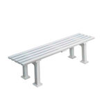 Strumenti per campi da tennis Tegra Tegra Panchina Da Tennis 1,5m Senza Schienale-Bianco