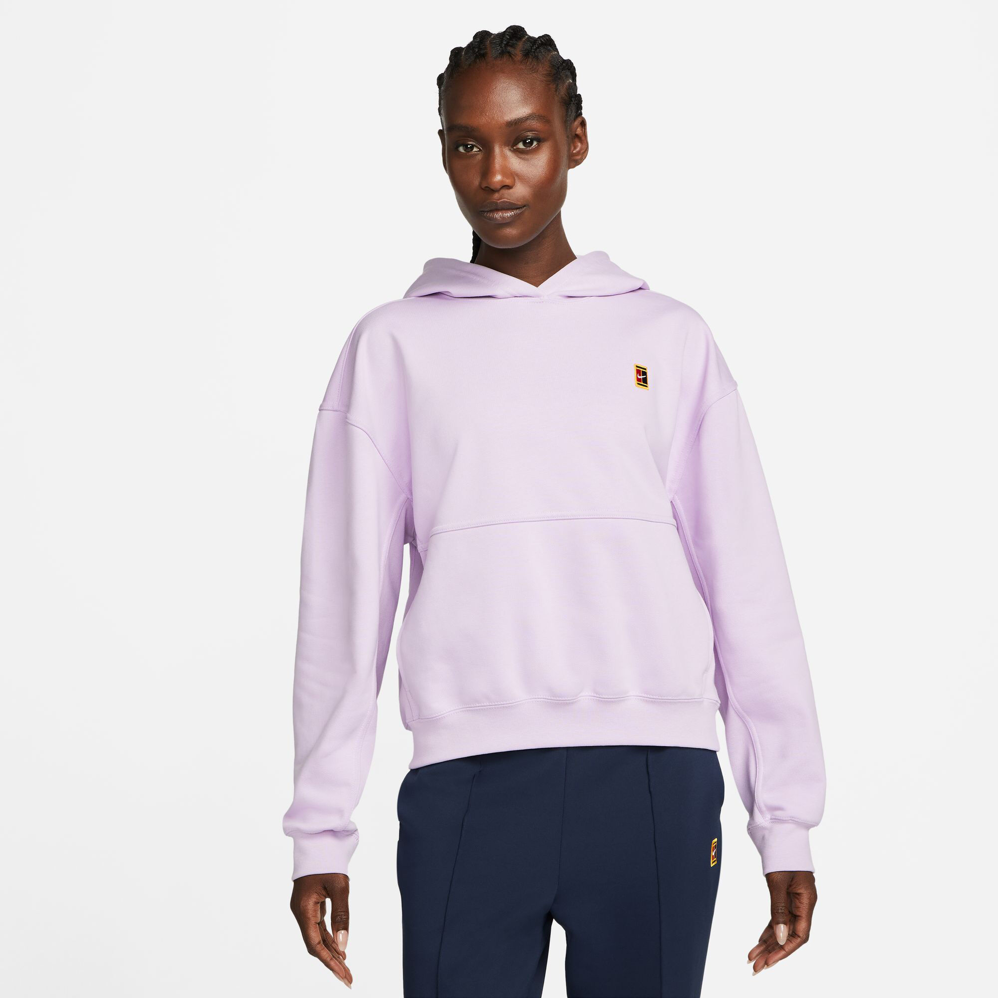 Buy Nike Court Dri Fit Fleece Heritage Felpa Con Cappuccio Donna Lilla online Tennis Point IT