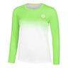 Crew Gradiant Manica Lunga Donna-Verde Neon,Bianco