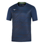 Abbigliamento da tennis Mizuno Mizuno Team Chiba Maglietta Uomini-blu scuro