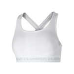 Abbigliamento Under Armour Under Armour Crossback Mid Reggiseni Sportivi Donna-Bianco,Grigio