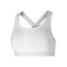Crossback Mid Reggiseni Sportivi Donna-Bianco,Grigio