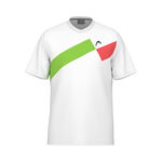 Abbigliamento HEAD HEAD Topspin Maglietta Ragazzi-Rosso,Bianco
