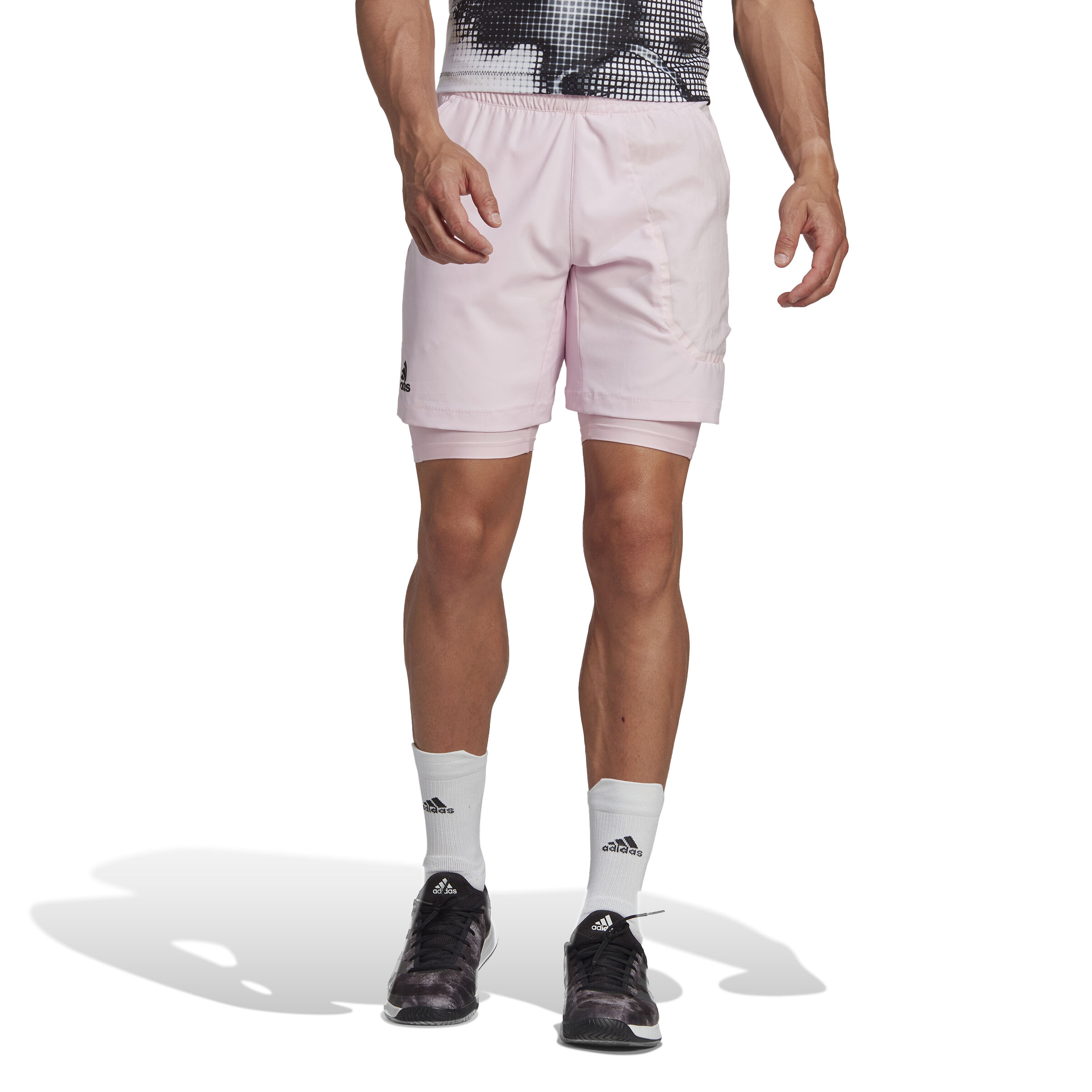 Buy adidas US Series 2in1 Pantaloncini Uomini Rosa online Tennis Point IT